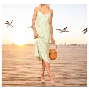 Reformation NWOT Alexandra Midi Dress in Hampstead | Size 8